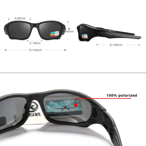KDEAM Outdoor Sport Polarisierte Sonnenbrille Männer Kurve Schneiden Rahmen Stress-Beständig Objektiv Schild Sonnenbrille Frauen KD0623 4