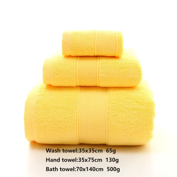 100% Baumwolle Handtücher Set, hochs aug fähige Badet uch Set Waschlappen 3 stücke Badet ücher Handtücher Home Hotel Erwachsenen Badet uch 3