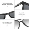 2-in-1-Sonnenbrille mit Magnet-Clip für Herren, polarisiert, UV400, verschreibungspflichtig, für Herren, zum Fahren, optische Myopie-Brille, rechteckig 5