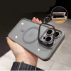 Für iPhone 15 Pro Max Luxus Magsafe Magnetische Objektiv Halter Ständer Telefon Fall Für iPhone 12 13 14 15 16 Plus saubere Schutzhülle 4