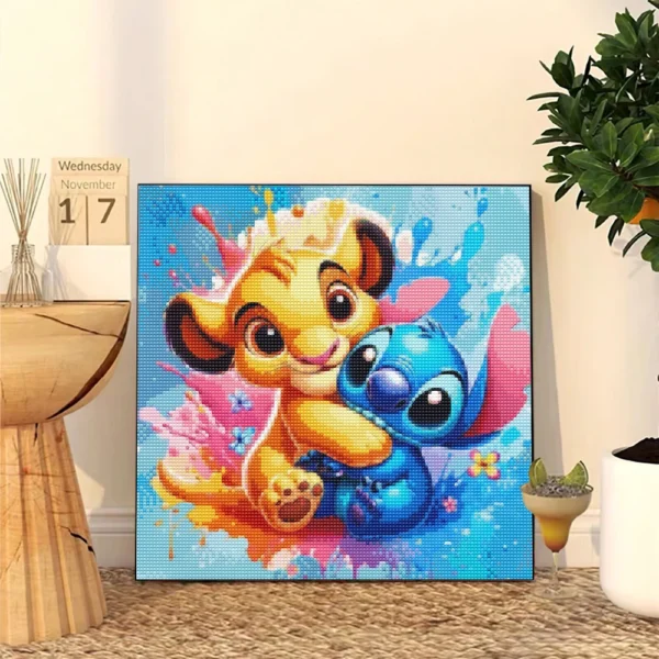 Disney DIY Diamant Malerei Stich Simba Der König Der Löwen Mosaik Dumbo Voll Platz Runde Bohrer Stickerei Set Cartoon Wand Dekor 3