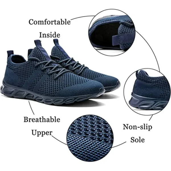 Männer Casual Sport Schuhe Leichte Turnschuhe Weiß Outdoor Atmungsaktive Mesh Schwarz Laufschuhe Athletische Jogging Tennis Schuhe 4