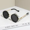 ND2-400 9-stufige einstellbare Dimmung polarisierte Sonnenbrille Männer Frauen Angeln Punk Runde Brille Fahren Brillen ND Filter 5