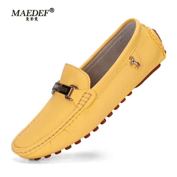 MAEDEF Herren-Loafer, 2024, Frühling und Herbst, modische Schuhe, Herren, klassische Marke, hochwertiges Leder, bequeme Antriebsschuhe, Boot-Freizeitschuhe 3