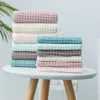 Hohe Qualität Baumwolle Waffel Bad Handtücher Weichen, Saugfähigen Walf Karos Gesicht Handtuch Haushalt Erwachsene Kinder Bad Handtuch Sets 5