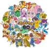 10/30/50 Stück japanische Pokemon Anime Aufkleber wasserdicht Laptop Koffer Fahrrad niedlich Aufkleber Packs Mix Kawaii Cartoon Aufkleber Spielzeug