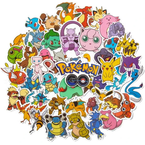10/30/50 Stück japanische Pokemon Anime Aufkleber wasserdicht Laptop Koffer Fahrrad niedlich Aufkleber Packs Mix Kawaii Cartoon Aufkleber Spielzeug