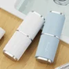 1 tragbare Zahnbürsten-Aufbewahrungsbox, Reise-Zahnbürstenetui, Zahnpasta-Etui aus Kunststoff, Mundwasserbecher für Geschäftsreisen 4