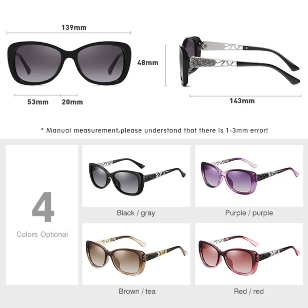 LM 2024 frauen Sonnenbrille Gradienten Polarisierte Linse Luxus Design Damen Elegante UV400 Mode Brillen Lunette De Soleil Femme 3