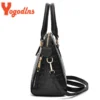 Yogodlns Luxus Krokodil Muster Handtasche Frauen Winter Neue PU Leder Quaste Schulter Tasche Marken Design Griff Tasche Dame Geldbörse 5