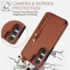 Fingerring-Reißverschluss-Geldbörse mit Kartenhalter-Handyhülle für Samsung Galaxy A35 A25 A55 A73 A72 A71 A53 A15 A13 5G Lederhülle 2