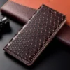 Magnet Echtes Leder Haut Flip Brieftasche Buch Telefon Fall Abdeckung Auf Für Samsung Galaxy S25 S24 S23 S22 S21 S20 FE Plus Ultra Rand
