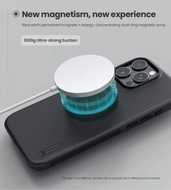 Für iPhone 16 Pro Max / 16 Plus / 16 Pro Nillkin Shield Pro magnetische Hülle Anti-Fingerabdruck stoßfeste Rückseite 4