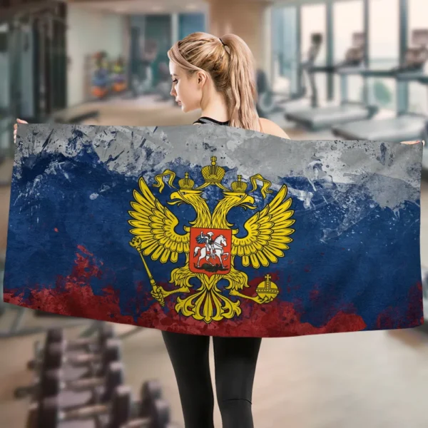 Russische Flagge große Mikro faser Strand tücher schnell trocknen Handtuch Sand Strand tücher Pool Handtuch für Reise Schwimmbad Yoga 4
