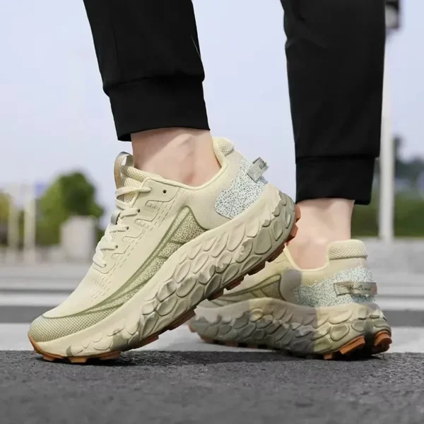 Atmungsaktive Bounce Trail-Laufschuhe für Herren, rutschfeste Dämpfung, Outdoor-Laufschuhe mit dickem Boden, Paar-Turnschuhe 3