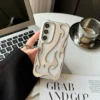 Neue 3D-Flammenmuster-Hülle für Samsung Galaxy S24 S23 S22 Ultra A55 A16 A54 A06 A15 A14 Fashion Hollow Slim stoßfeste Softcover 4