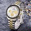 PAGANI DESIGN Silber Gold Mond Uhren 2025, neue Luxus Quarzuhr männer Auto Datum Chronograph AR Saphirglas Armbanduhr Männer 5