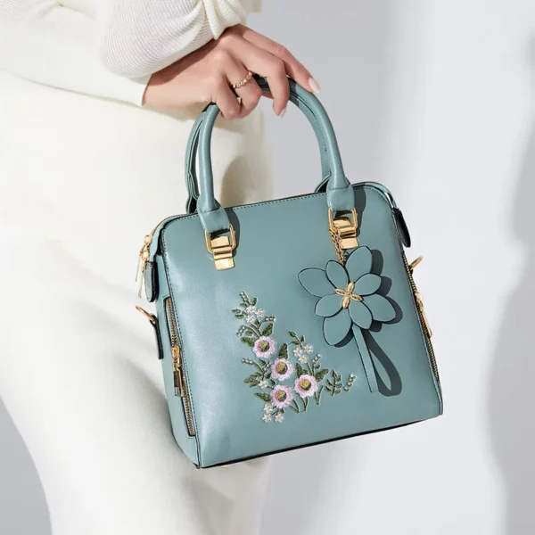 Yogodlns Luxus Stickerei Handtasche Für Frauen PU Leder Quaste Umhängetasche Designer Griff Tasche Marke Weibliche Schulter Tasche bolso 2