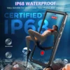 IP68 wasserdichte Hülle für Samsung S25 Ultra S24 FE S24 Note 20 Ultra A54 A15 A16 A55, vollständiger Schutz, robuste, stoßfeste Abdeckung 2