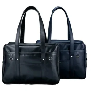 Schultasche PU-Leder japanische breite Applikation japanische Handtasche große Kapazität wasserdicht 4