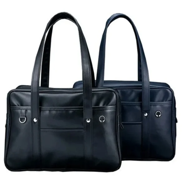 Schultasche PU-Leder japanische breite Applikation japanische Handtasche große Kapazität wasserdicht 4
