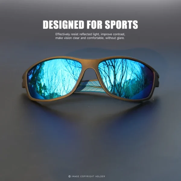 1 Stück/3 Stück polarisierte Sport-Sonnenbrille für Herren – mattierter Rahmen, HD-Linse zum Wandern, Angeln, Rennen und Freizeitkleidung 5
