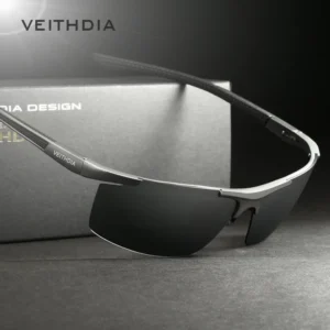 VEITHDIA Sonnenbrille Sport Aluminium Magnesium männer Outdoor Radfahren Polarisierte UV400 Fahren Sonnenbrille Brillen Für Männliche VT06588