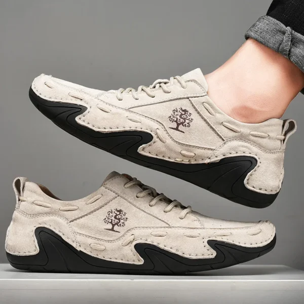 Outdoor Männer Casual Schuhe Männer Wildleder Leder Turnschuhe Handgemachte Atmungsaktive Herren Loafer Mokassins Luxus Marke Boot Schuhe Plus Größe 6