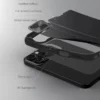 Nillkin Hülle für iPhone 16 Pro Max, luxuriöse Flip-Lederhülle, Metalllinse, Schutz, Ständer, Halter, Rückseite mit Kartensteckplatz 3