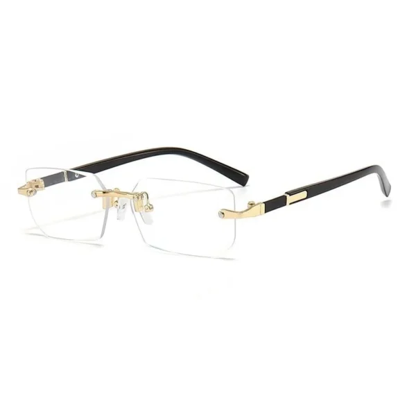 Retro Sonnenbrille Männer Marke Designer Mode randlose Sonnenbrille Sonnenbrillen Schneid linse Damen rahmenlose Brillen 6