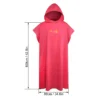 Surf-Poncho, Wickeltuch mit Kapuze, Mikrofaser-Stranddecke, Badetuch, Schwimmtuch, Neoprenanzug, Strandponcho für Erwachsene 6