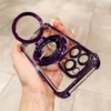 Luxus-Beschichtung Magsafe Magnethalter Ständer Saubere Handyhülle für iPhone 11 12 13 14 15 Pro Max Stoßstangenschutz auf 16 Plus Abdeckung 5