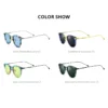 FONEX Acetat Titan Sonnenbrille Frauen Trendy Marke Design Vintage Retro Runde Polarisierte Japanische Sonnenbrille für Männer 85845 6