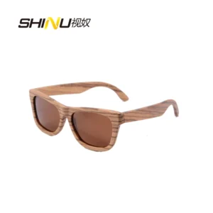 SHINU Damen-Sonnenbrille, polarisiert, Naturholz, Sonnenbrille, Damen, Outdoor-Sonnenbrille, Designer-Luxus, 2024, Sonnenbrille, Holz, Frau