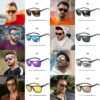 ZENOTTIC Polarisierter Sonnenbrillen-Schatten für Damen und Herren, leichter TR90-Rahmen, UV400-Schutz, quadratische Sonnenbrille 2024 2025 2