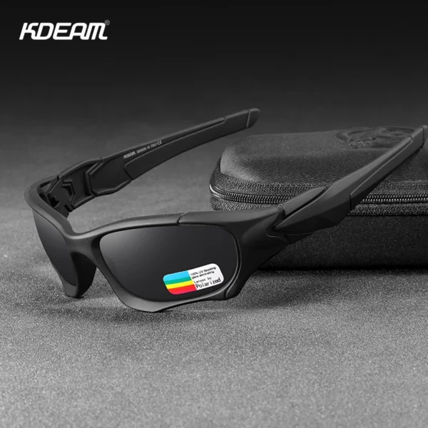KDEAM Outdoor Sport Polarisierte Sonnenbrille Männer Kurve Schneiden Rahmen Stress-Beständig Objektiv Schild Sonnenbrille Frauen KD0623