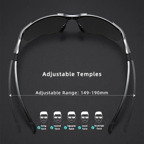 CLLOIO Top Qualität Aluminium Polarisierte Photochrome Sonnenbrille Männer Randlose Tag Nacht Fahren Brille Anti-Glare Chameleon Brillen 5