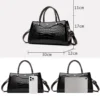 2024, echte, hochwertige Luxus-Handtasche, Designer-Umhängetaschen für Damen, modische Umhängetasche mit Krokodilmuster, Tragetaschen 4