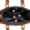 Frauen Handtasche Kreuz körper Schulter Tasche Aus Echtem Leder Einkaufen Mode Büro Weibliche Echtes Rindsleder Messenger Top Griff Taschen 6