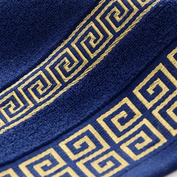 Badetücher aus Baumwolle, 140 x 70 cm, großer Badezimmer-Dickhandtuchbezug, bestickt, Geschenk, Sport, Blau, Weiß, Braun, Schwarz, Grün, Grau 2