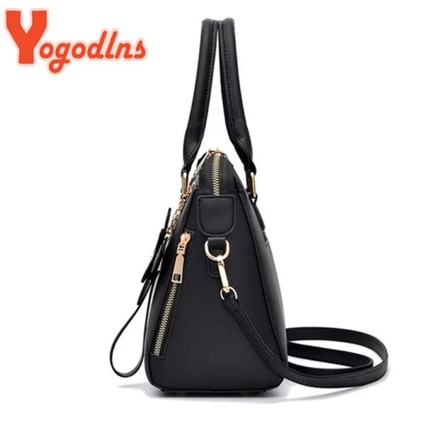 Yogodlns Luxus Stickerei Handtasche Für Frauen PU Leder Quaste Umhängetasche Designer Griff Tasche Marke Weibliche Schulter Tasche bolso 6