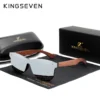 KINGSEVEN Natürliche Holz Sonnenbrille Für Männer Polarisierte UV400 Hohe Qualität Mode Gläser Augenschutz HD Spiegel Objektiv Brillen