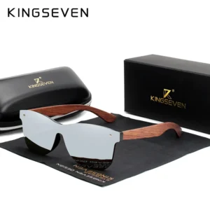 KINGSEVEN Natürliche Holz Sonnenbrille Für Männer Polarisierte UV400 Hohe Qualität Mode Gläser Augenschutz HD Spiegel Objektiv Brillen