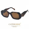 CATERSIDE Retro Polarisierte Sonnenbrille Männer Polygon Große Acetat Rahmen frauen Sonnenbrille Reisen Fahren Einkaufen UV400 Brillen 4