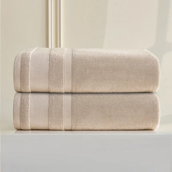 Langstapeliges Baumwollhandtuch, luxuriöses Badetuch, superweiche, saugfähige Badezimmerhandtücher, Zuhause, Badezimmer, Hotel, Sauna, Reisehandtuch 3