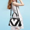 Weibliche einfarbige Patchwork Umhängetasche Frauen Designer Handtasche Tasche Damen Pu Leder Umhängetasche 3