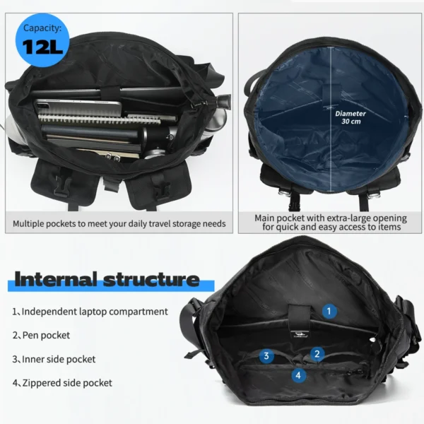 Tigernu Mode Messenger Taschen Männlichen Schulter Taschen 13,3 zoll Laptop Tasche Outdoor Umhängetaschen Für Männer Radfahren Taschen Jungen Messenger 4