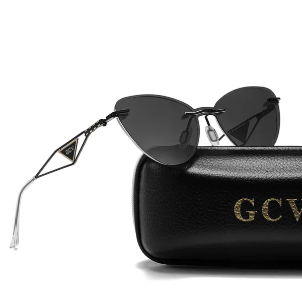 GCV Brandneue 2-in-1-polarisierte Sonnenbrille für Damen, Anti-Blaulicht-Brille, Schmetterlingsrahmen, multifunktional, medizinische Anwendbarkeit 4