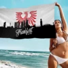 E-Eintracht F-Frankfurt Mikrofaserdecke, schnell trocknende Strandtücher, übergroßer Druck, super saugfähige Poolhandtuchdecke 2