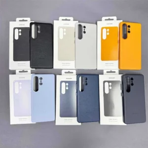 Samsung Galaxy S25 Ultra Magsafe Leder-Handyhülle, magnetische Unterstützung, kabelloses Laden, Rückseite, Schutzhülle und Box